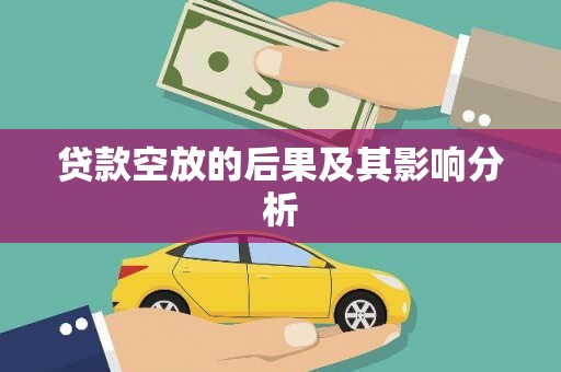板芙贷款空放的后果及其影响分析