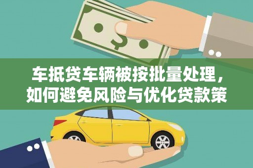 赫章车抵贷车辆被按批量处理，如何避免风险与优化贷款策略