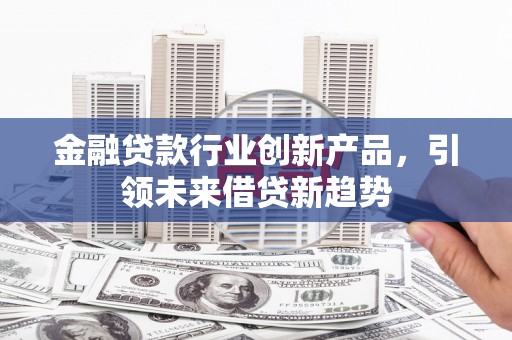 岭东金融贷款行业创新产品，引领未来借贷新趋势