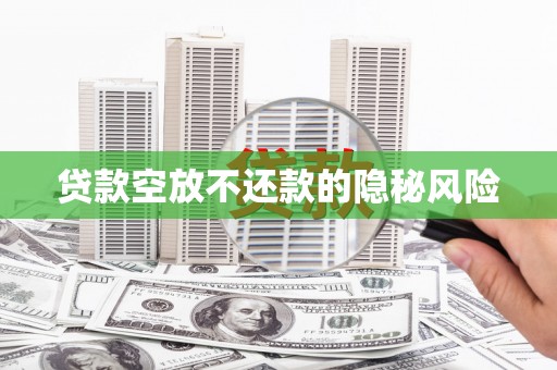 宝塔贷款空放不还款的隐秘风险