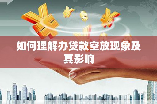 玉林如何理解办贷款空放现象及其影响