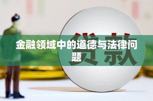 后壁金融领域中的道德与法律问题