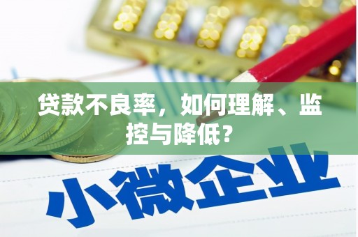 昭化贷款不良率，如何理解、监控与降低？
